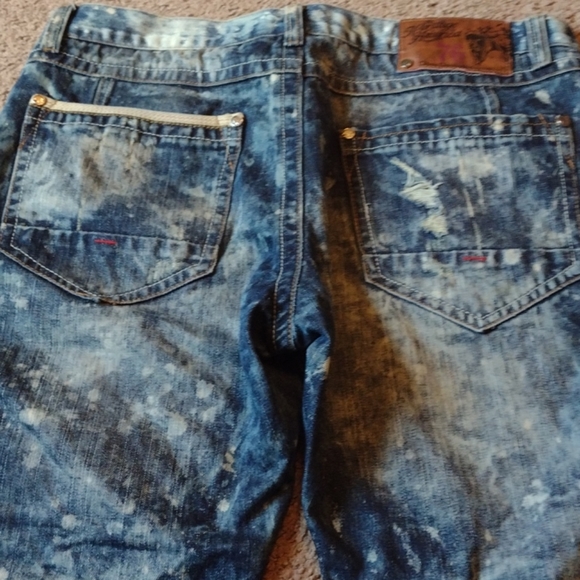 Heritage by America distressed denim shorts w 38 - Picture 5 of 5